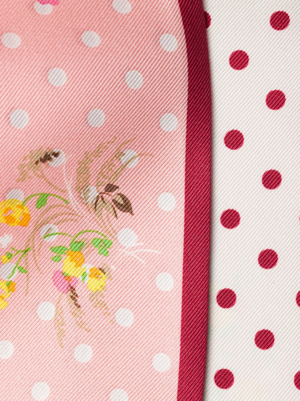 Prada Zijden twill sjaal met print Roze