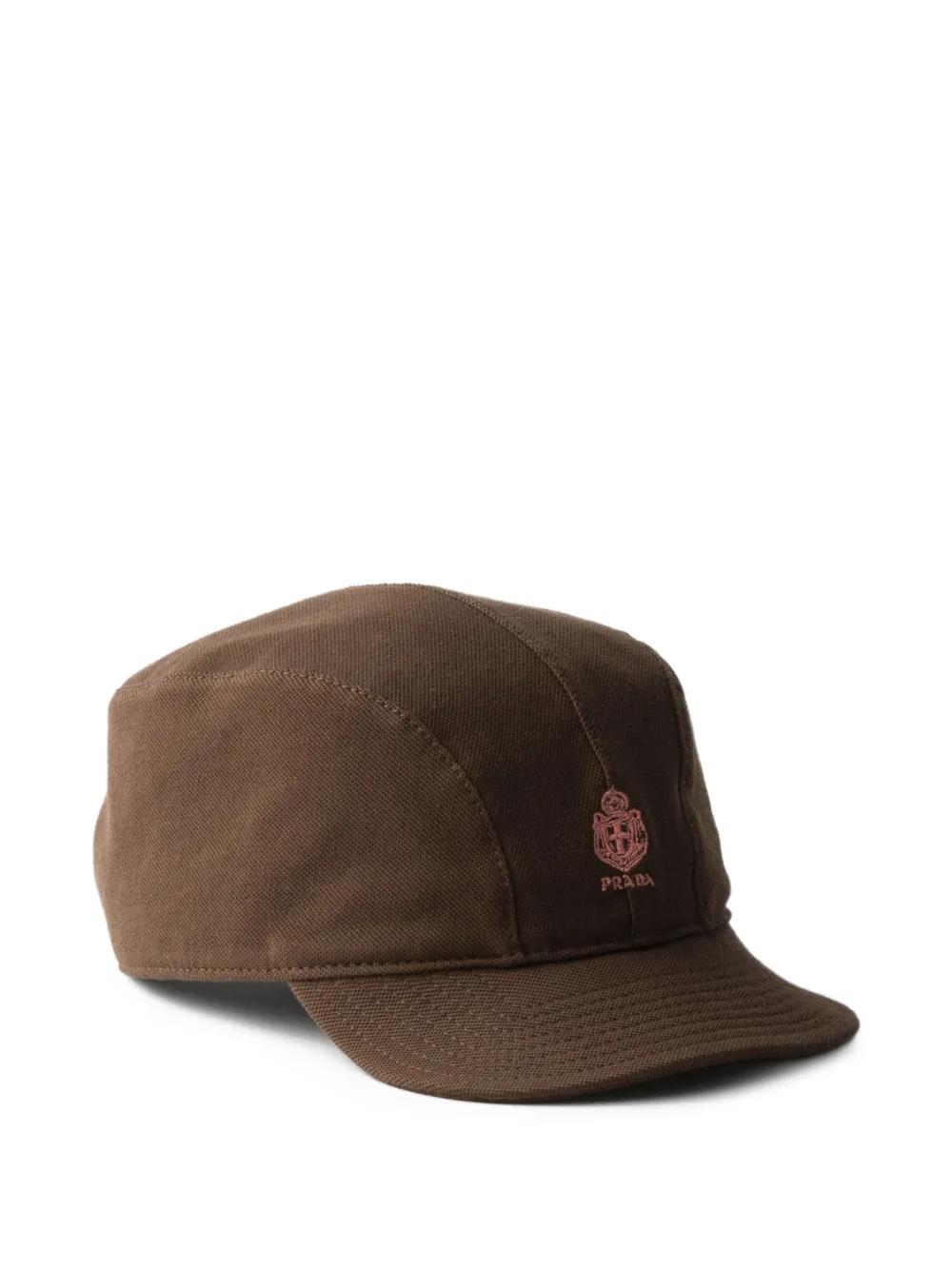 Prada old piqué baseball cap - Braun