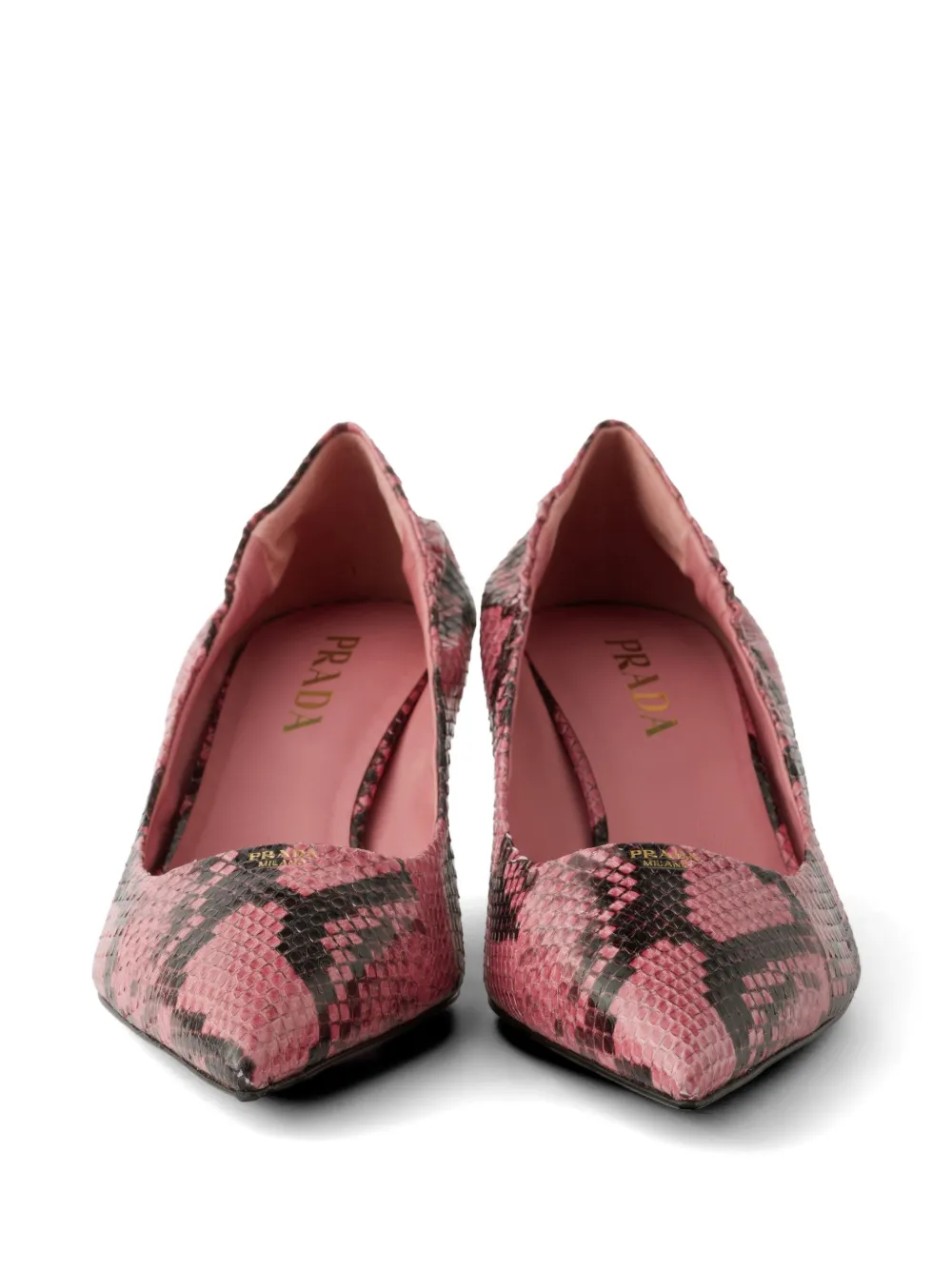 Prada Ayers leren pumps met print Roze