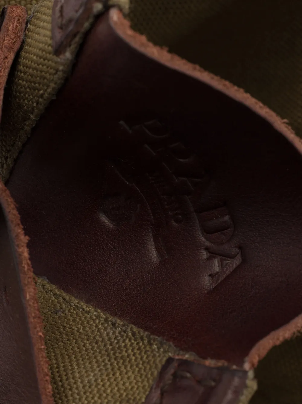 Prada leather and canvas boots Bruin