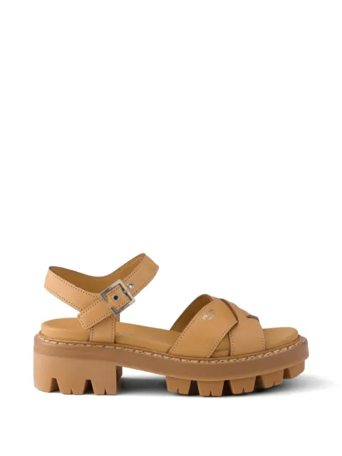 Prada leather sandals