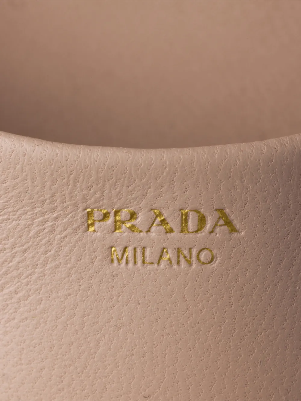 Prada nappa leather platform sandals Roze