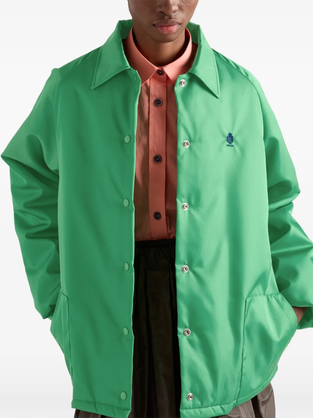 Prada Re-Nylon jack Groen
