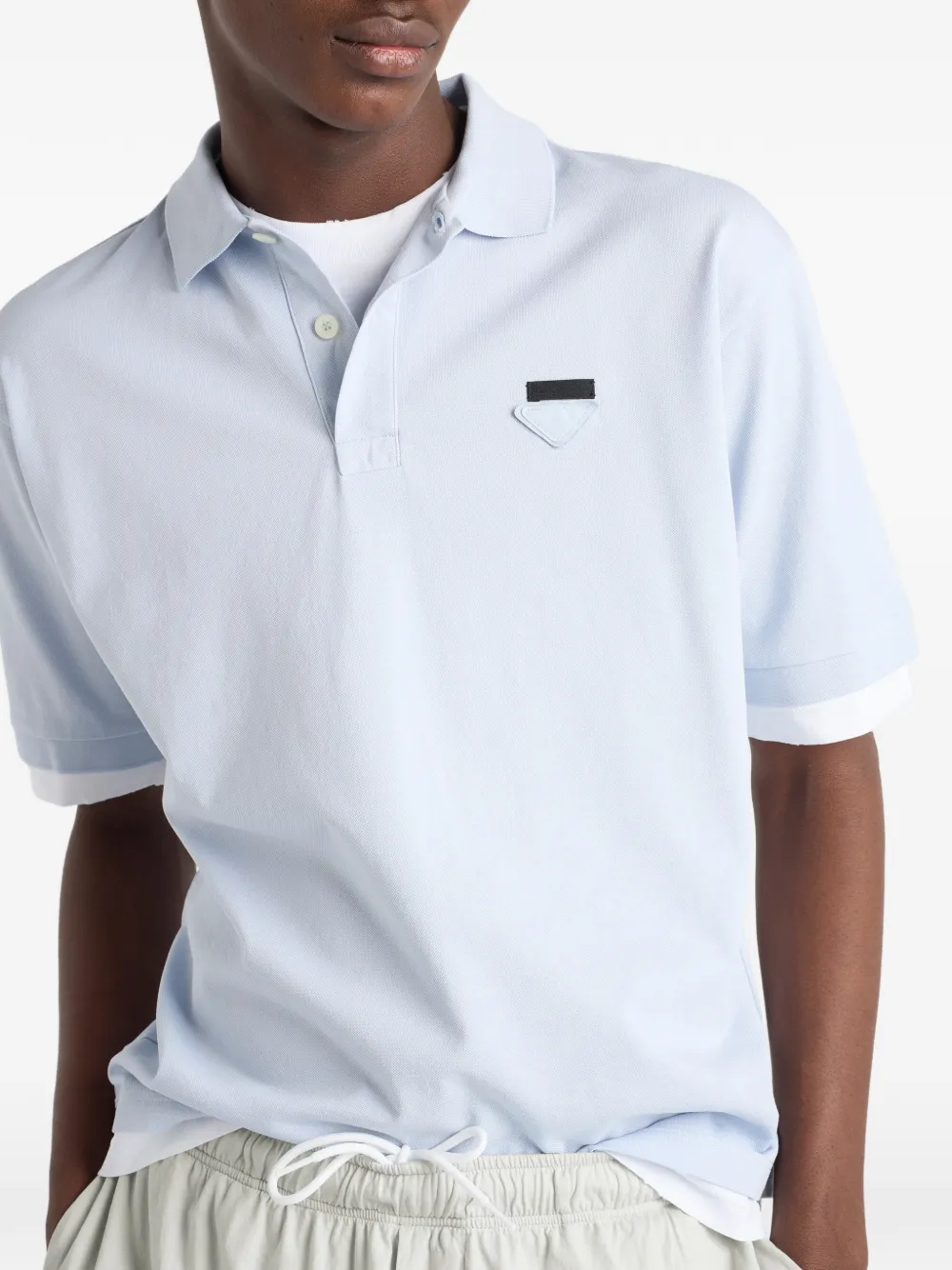 Prada Katoenen poloshirt Blauw