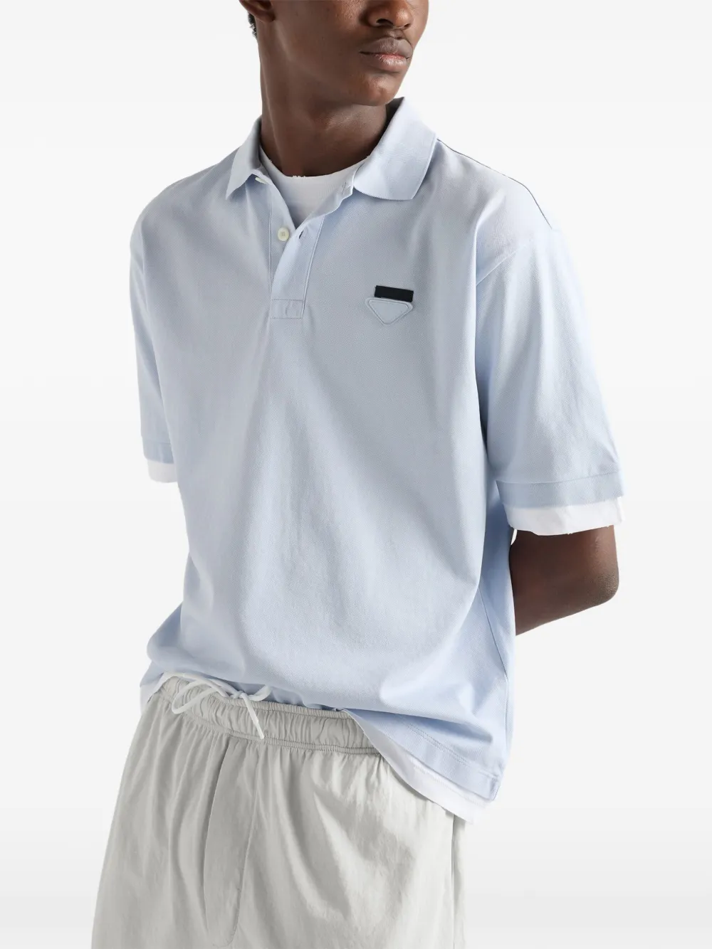 Prada Katoenen poloshirt Blauw