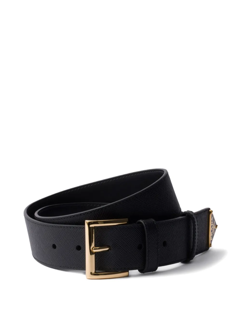Prada Saffiano-leather belt - Black