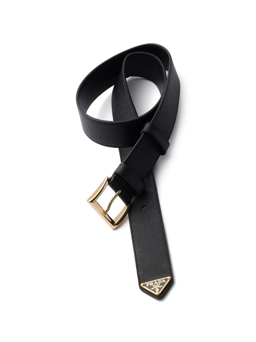 Prada Saffiano leren portemonnee Zwart