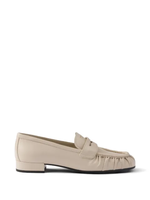 Prada leather loafers