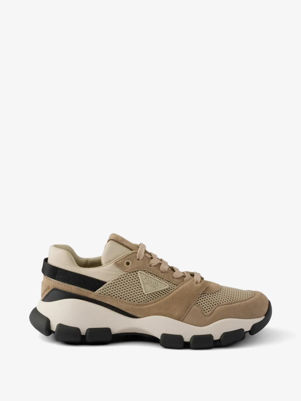 Prada メッシュ＆スエード スニーカー | ニュートラル | Image 1