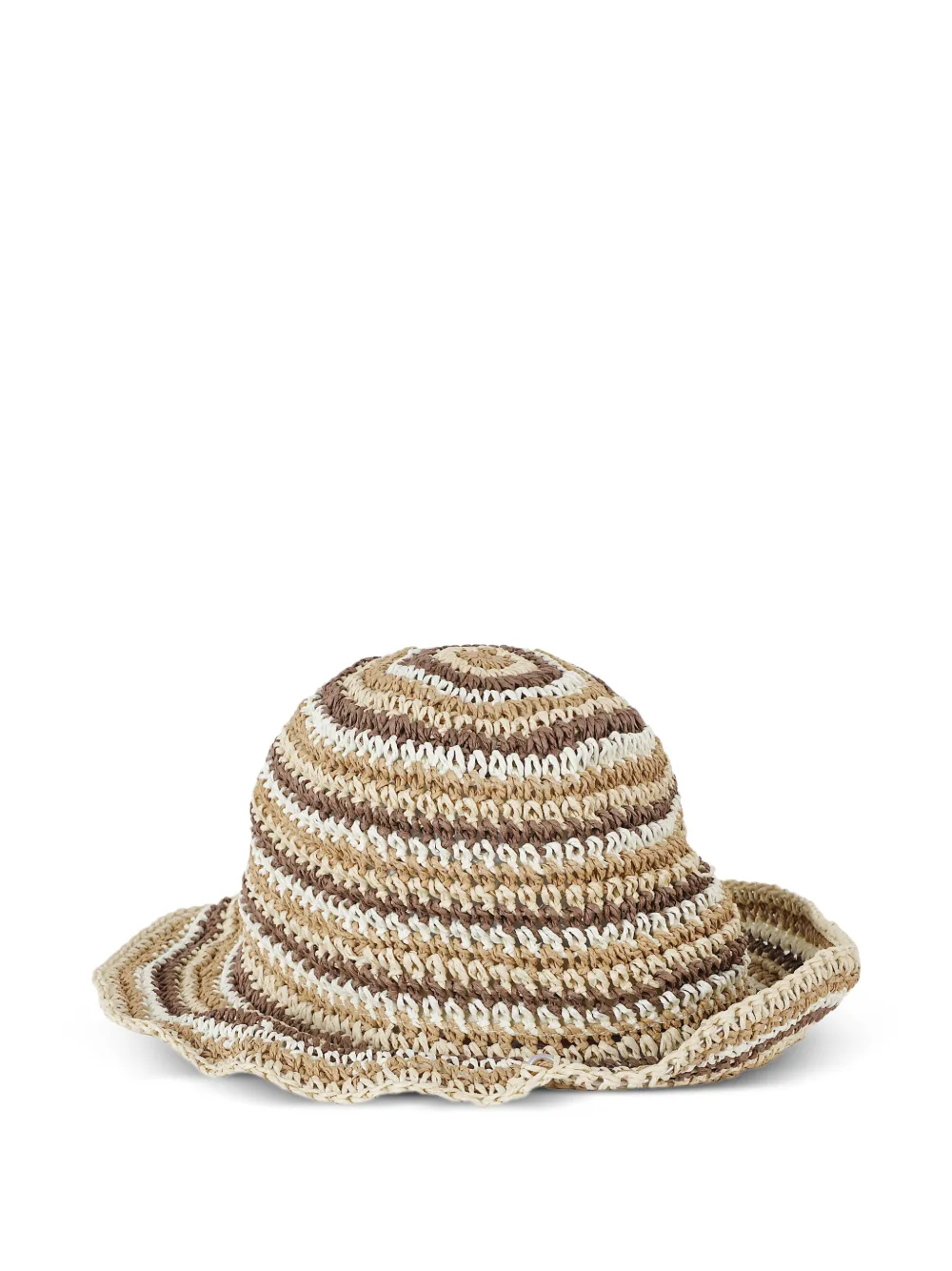 Missoni zigzag-knit sun hat - Toni neutri