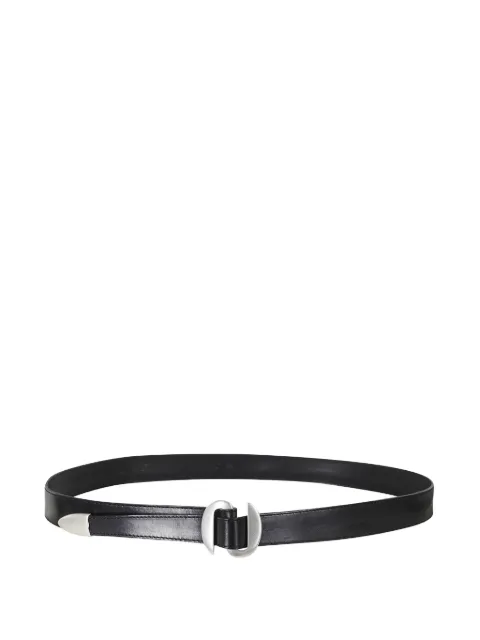 Orciani sculptural-buckle leather belt