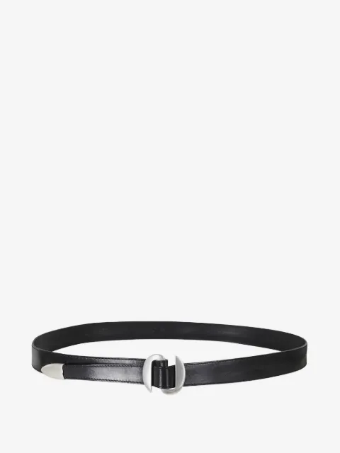 Orciani sculptural-buckle leather belt