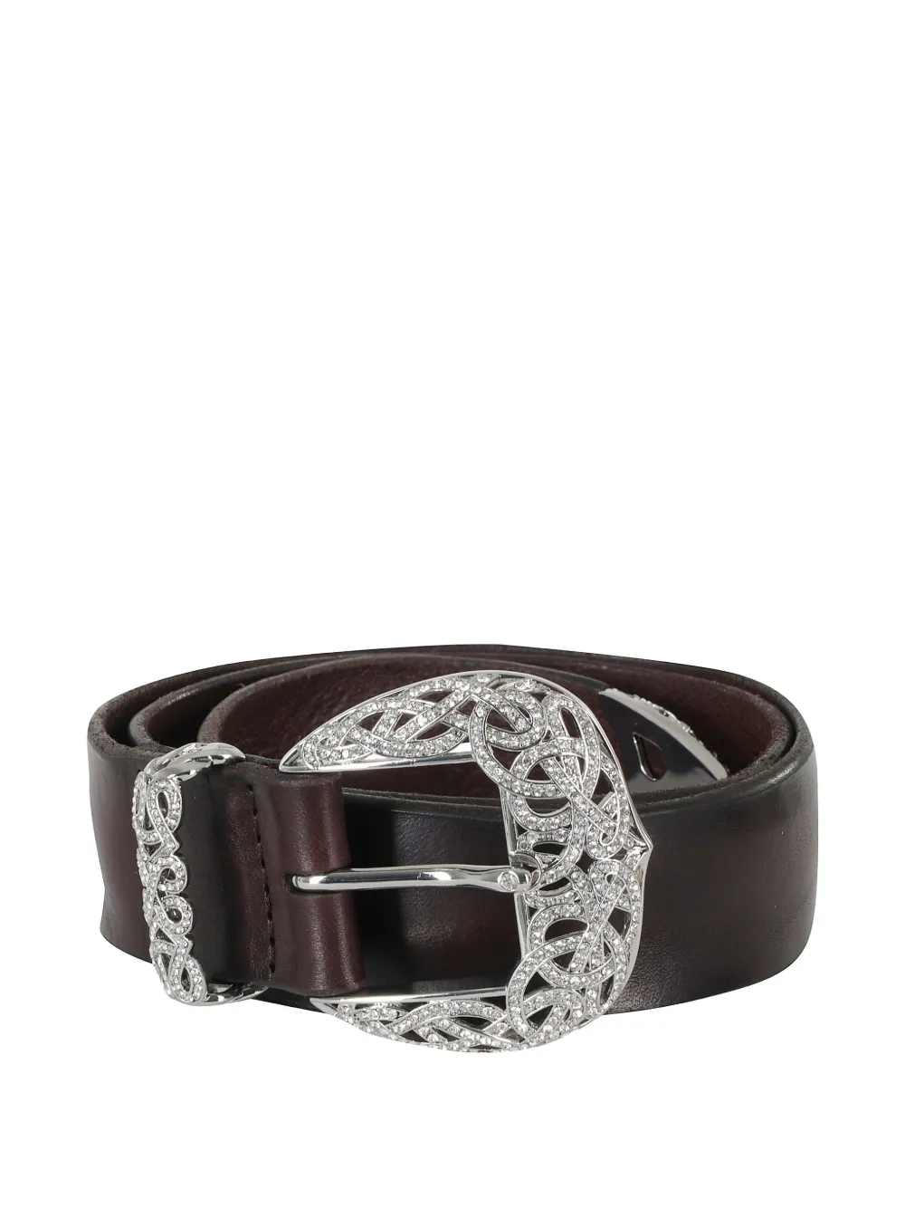 Orciani Leren riem Bruin
