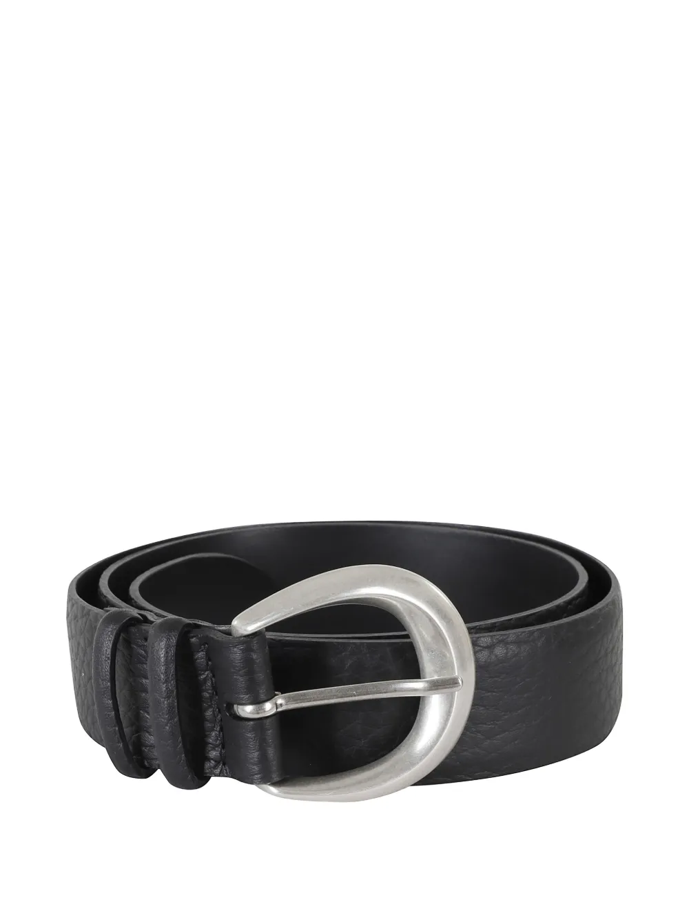 Orciani Leren riem Zwart