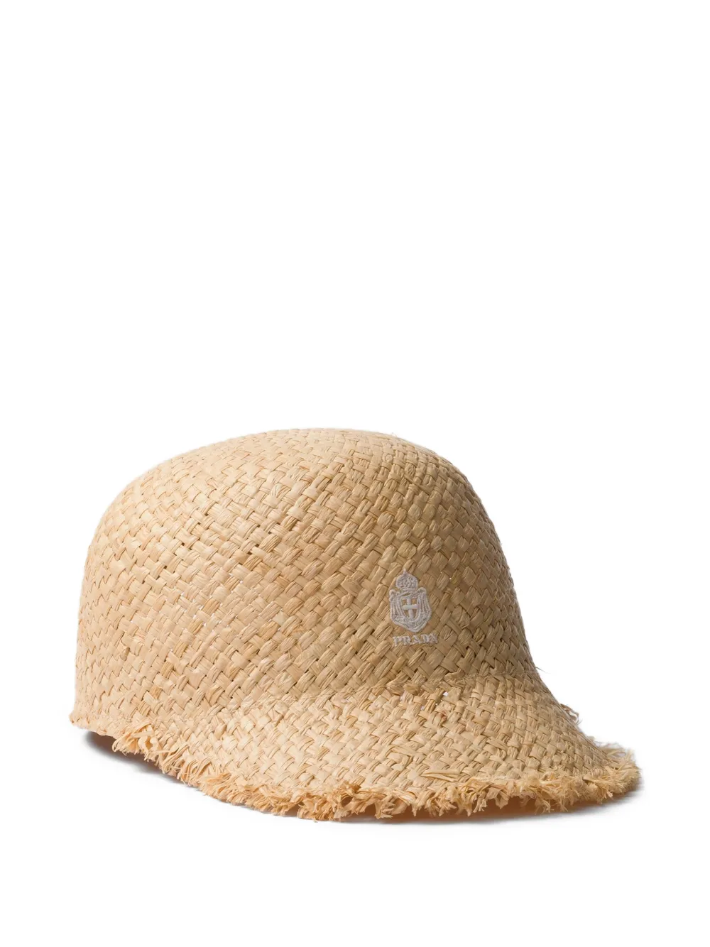 Prada raffia baseball cap - Toni neutri
