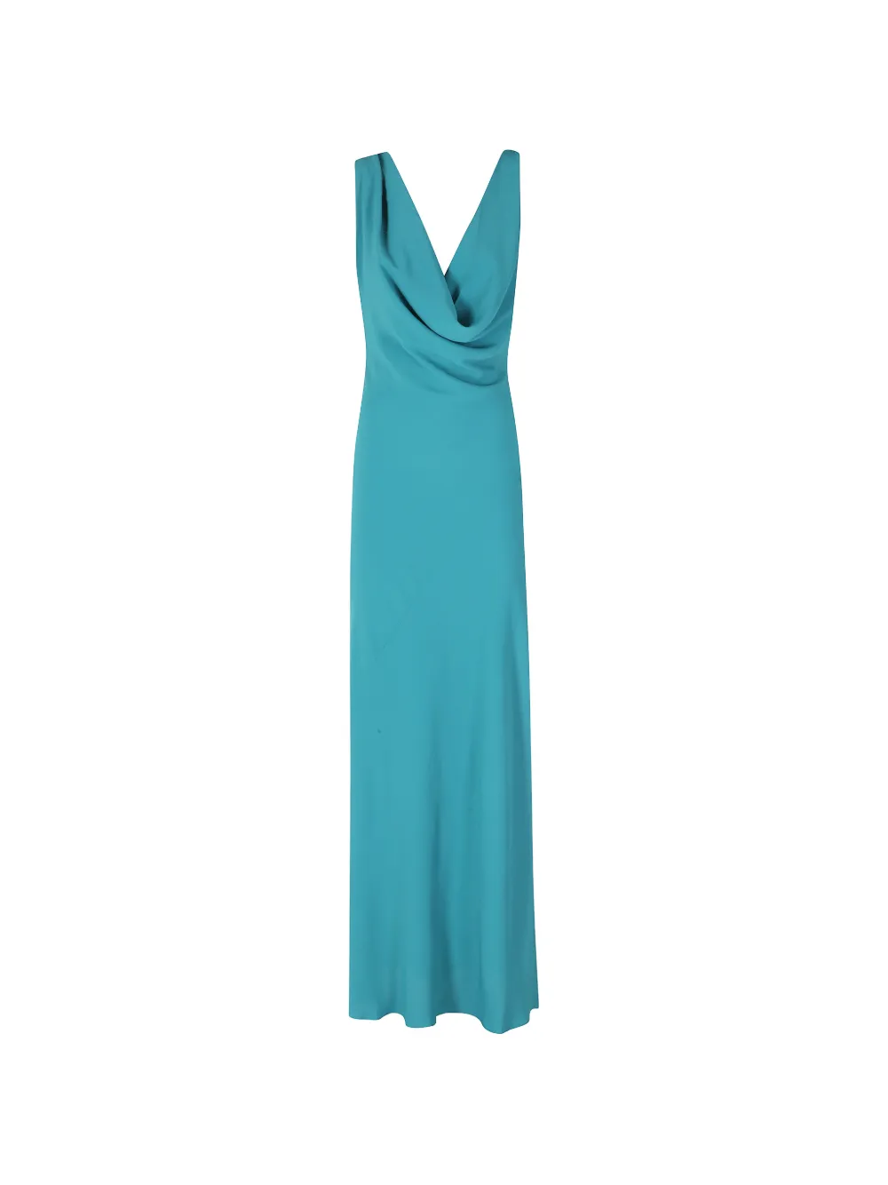 THE ANDAMANE draped tie-fastening dress - Blau