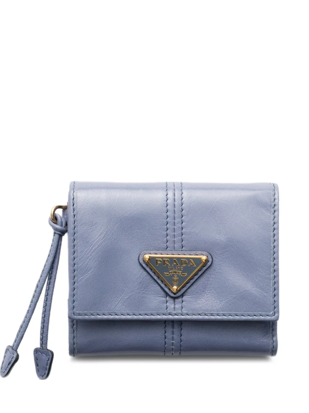 Prada small leather wallet - Blau