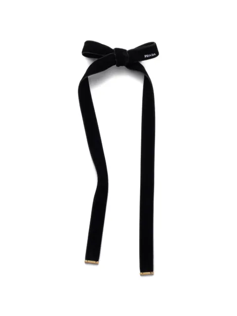 Prada velvet hair clip
