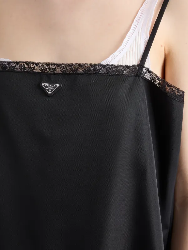 Prada リナイロン ミニドレス | ブラック | FARFETCH JP