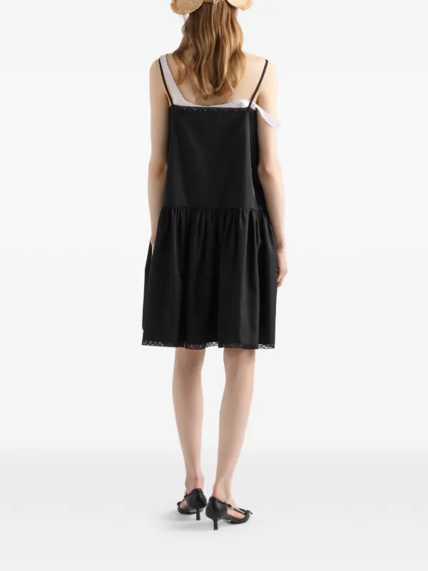Prada Re-nylon mini-dress | Black | FARFETCH