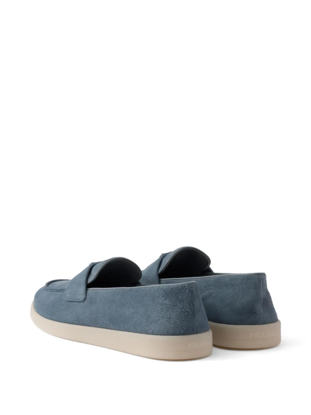 Prada Suède loafers Blauw