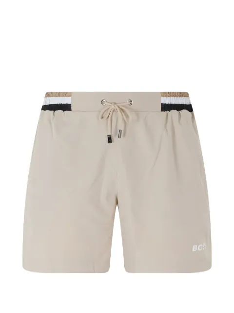 BOSS badeshorts med snoretræk og logotryk