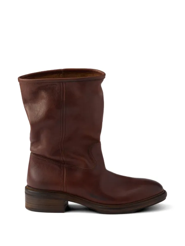 イタリア製/Vintage★PADDOCK/パドック★重厚本革/アンクル/チャッカブーツ【25.5/ヒール高め/brown/茶】Leather/Boots/shoes◆sWB104-05 35739922_66979020_600.jpg