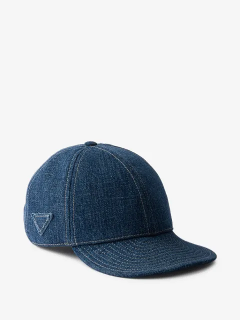 Prada gorra de béisbol de mezclilla