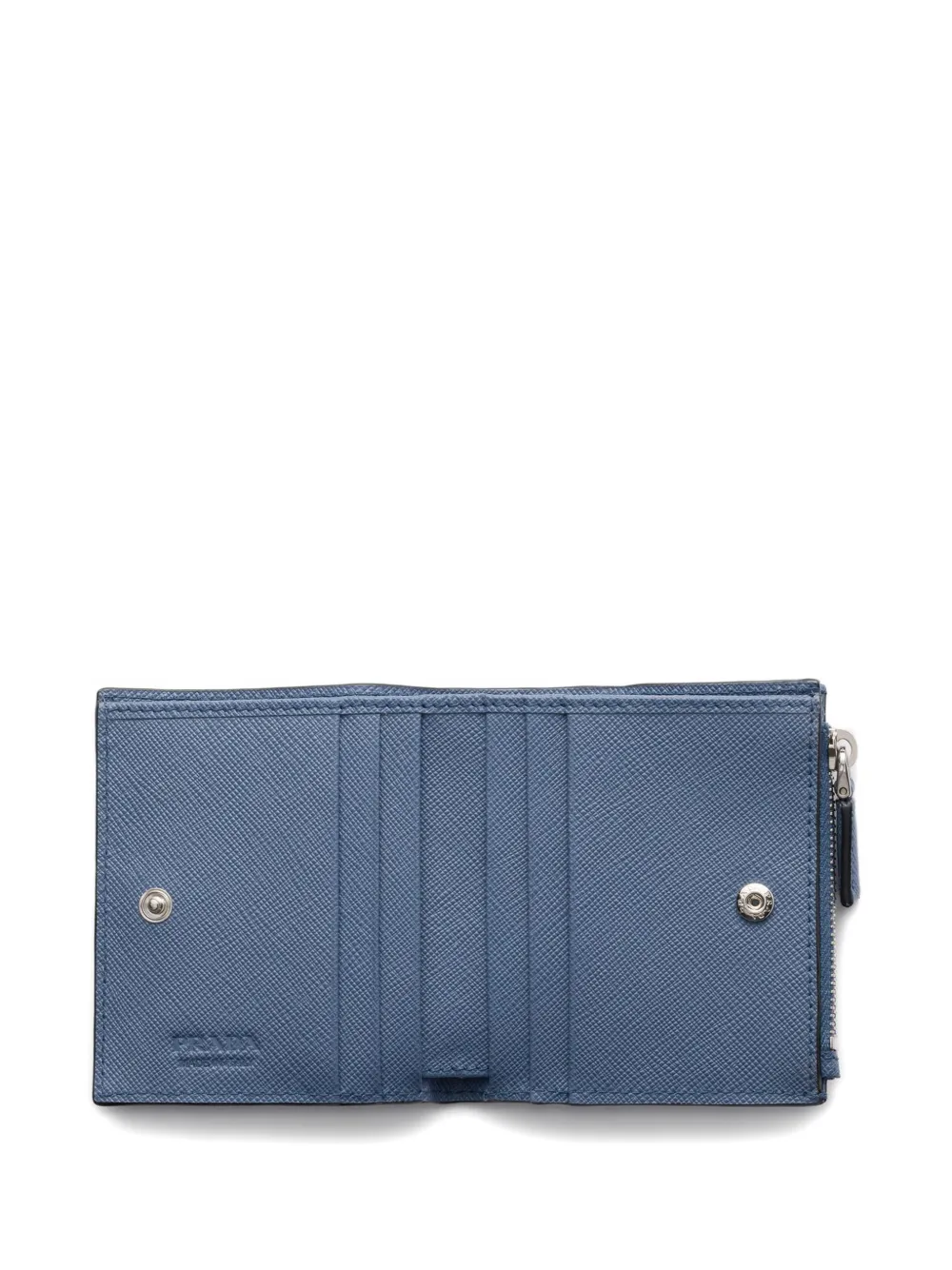 Prada Saffiano leren portemonnee Blauw