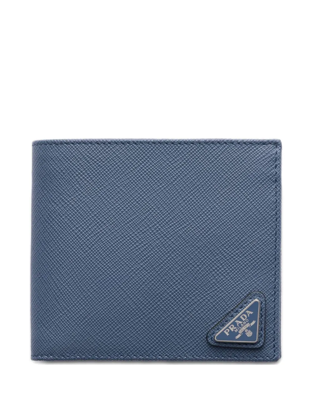Prada Saffiano-leather wallet with coin purse - Blu
