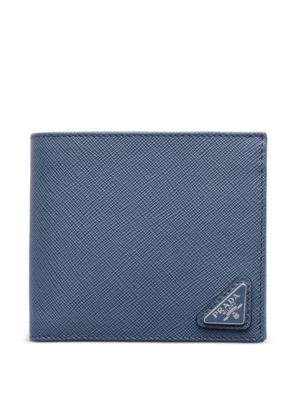 Prada Saffiano-leather wallet with coin purse - Blu