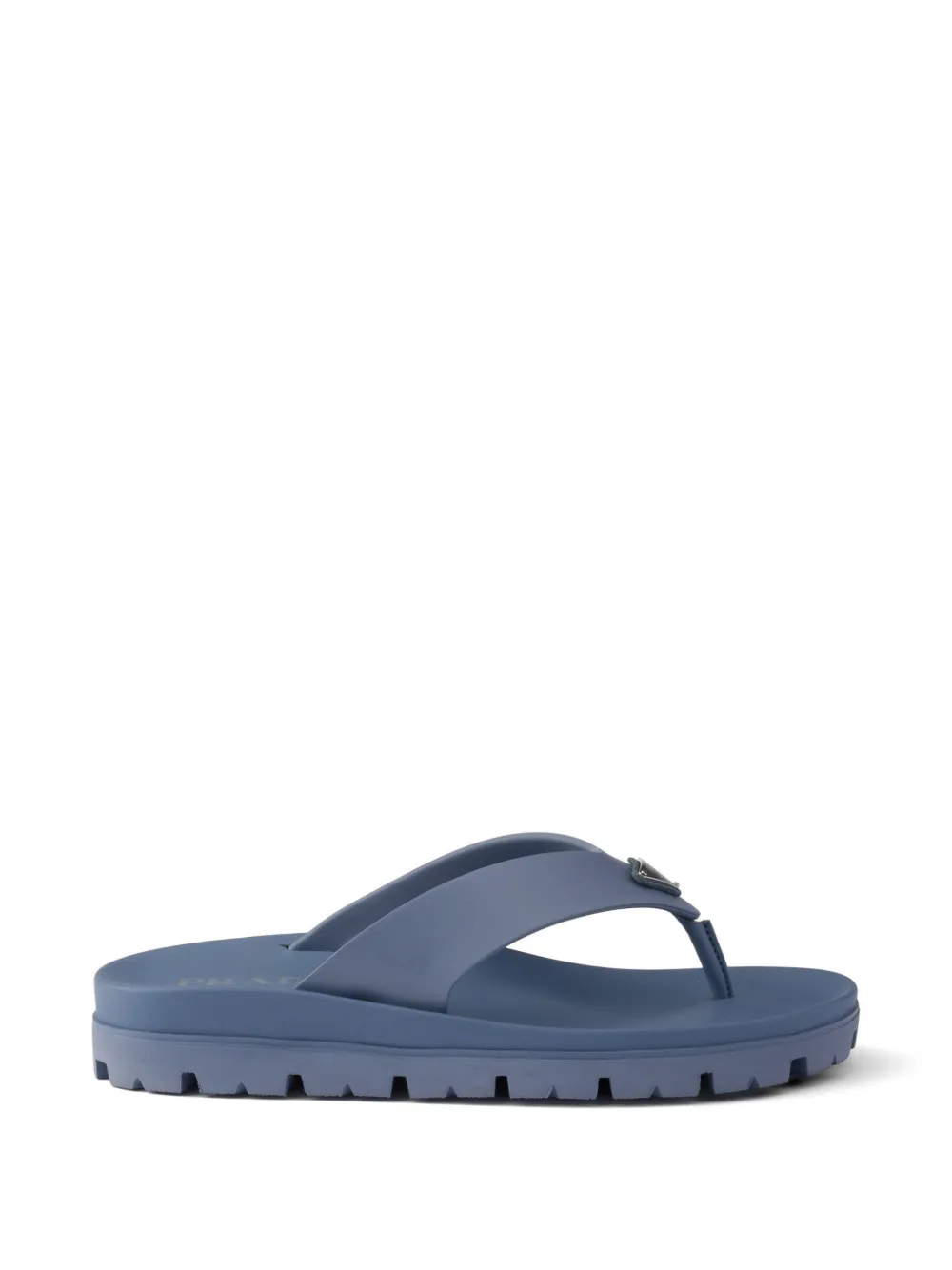 Prada rubber thong sandals - Blue