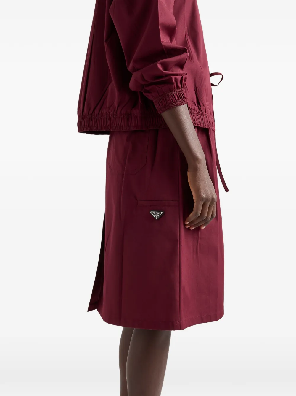 Prada Popeline rok Rood