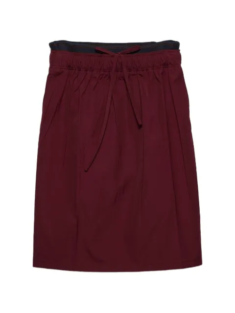 Prada poplin midi-skirt