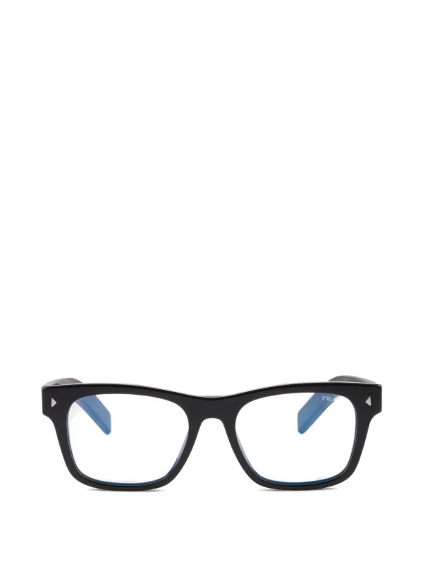 Prada Eyewear ロゴプレート サングラス | ブラック | FARFETCH JP