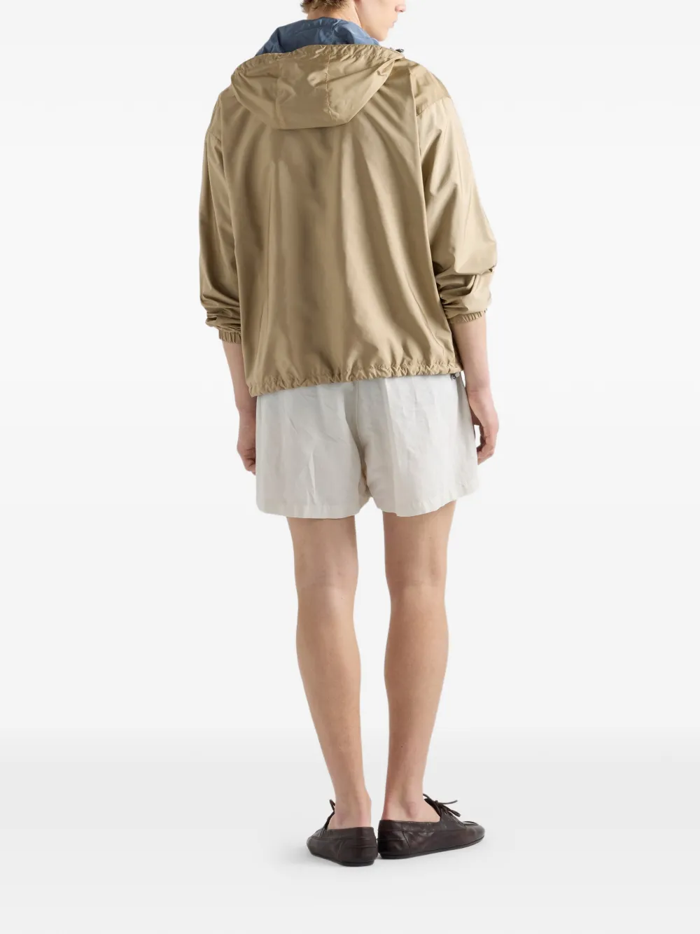 Prada Omkeerbaar Re-Nylon jack Beige