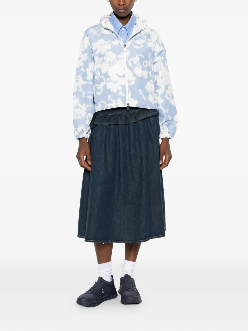 Moncler Jack met capuchon Blauw