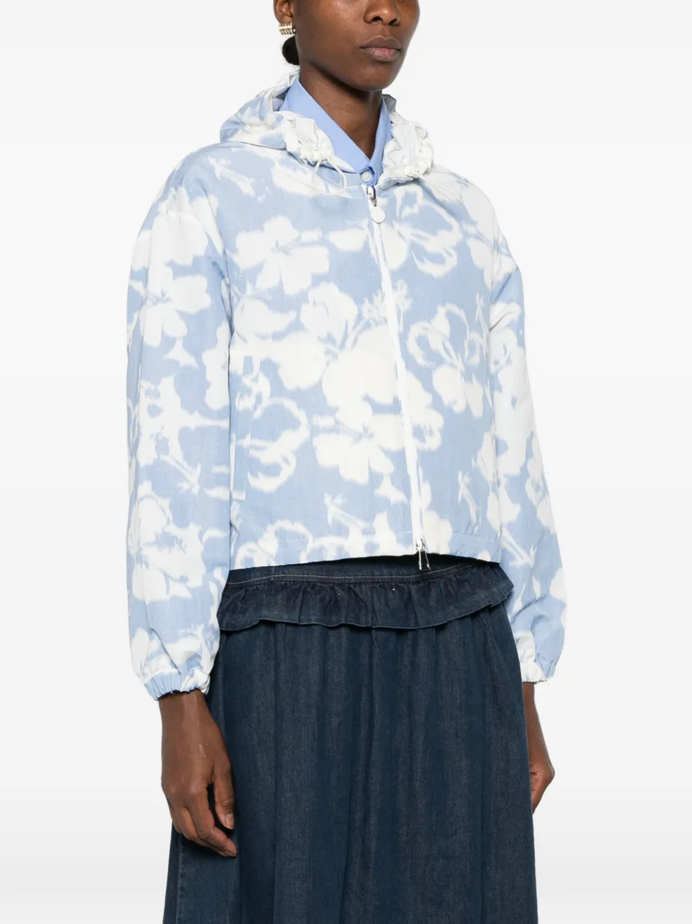 Moncler Jack met capuchon Blauw