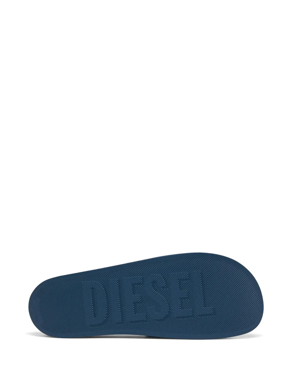 Diesel Sa-Swim slippers met logopatch Blauw