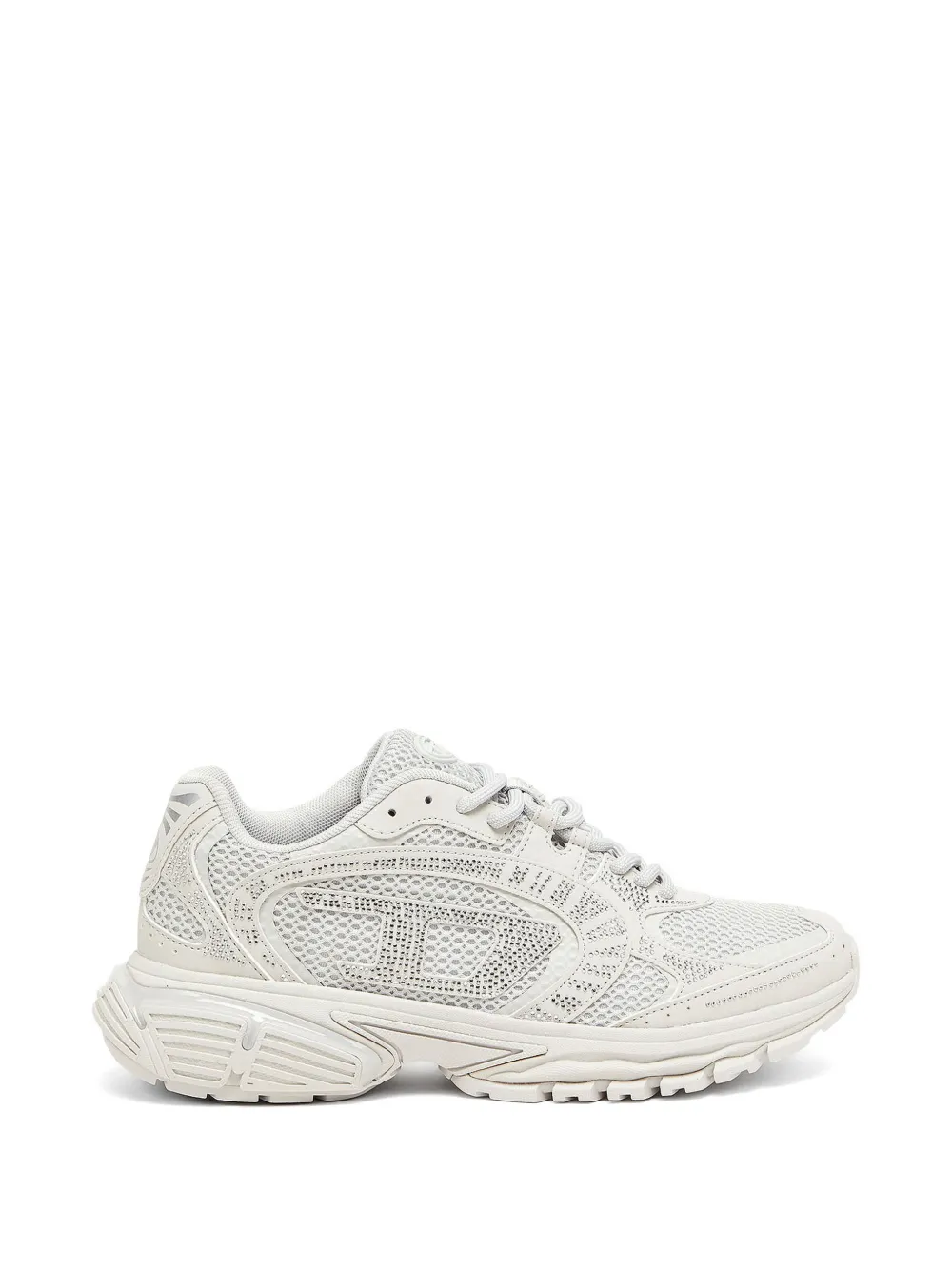 Diesel S-Pro-V-Dense Mesh-Sneakers mit Strass - Grau