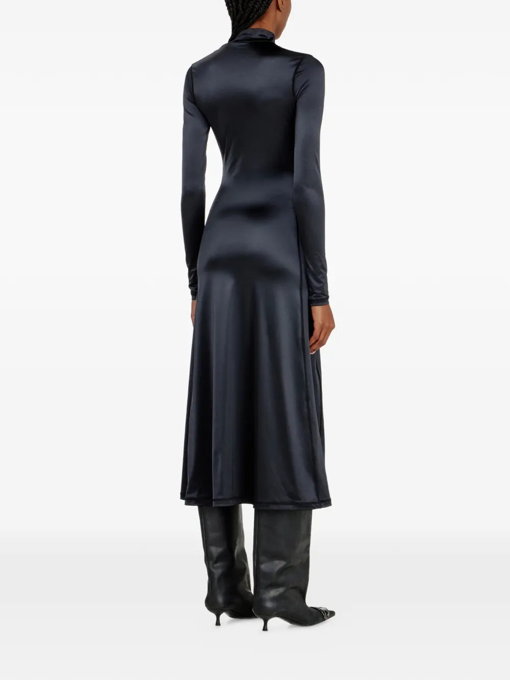 Diesel D-Ungo midi-jurk Zwart