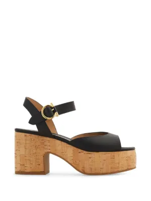 Ferragamo フェラガモ　プラットフォームサンダル22.5㎝ Ferragamo プラットフォーム サンダル | ブラック | FARFETCH JP