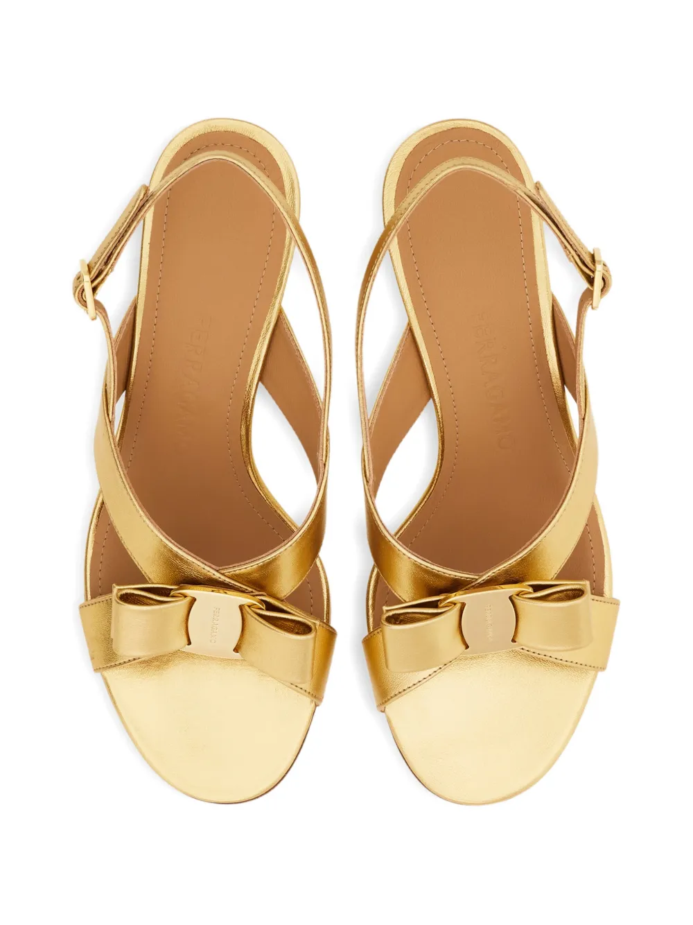 Ferragamo Vara bow sandals Goud