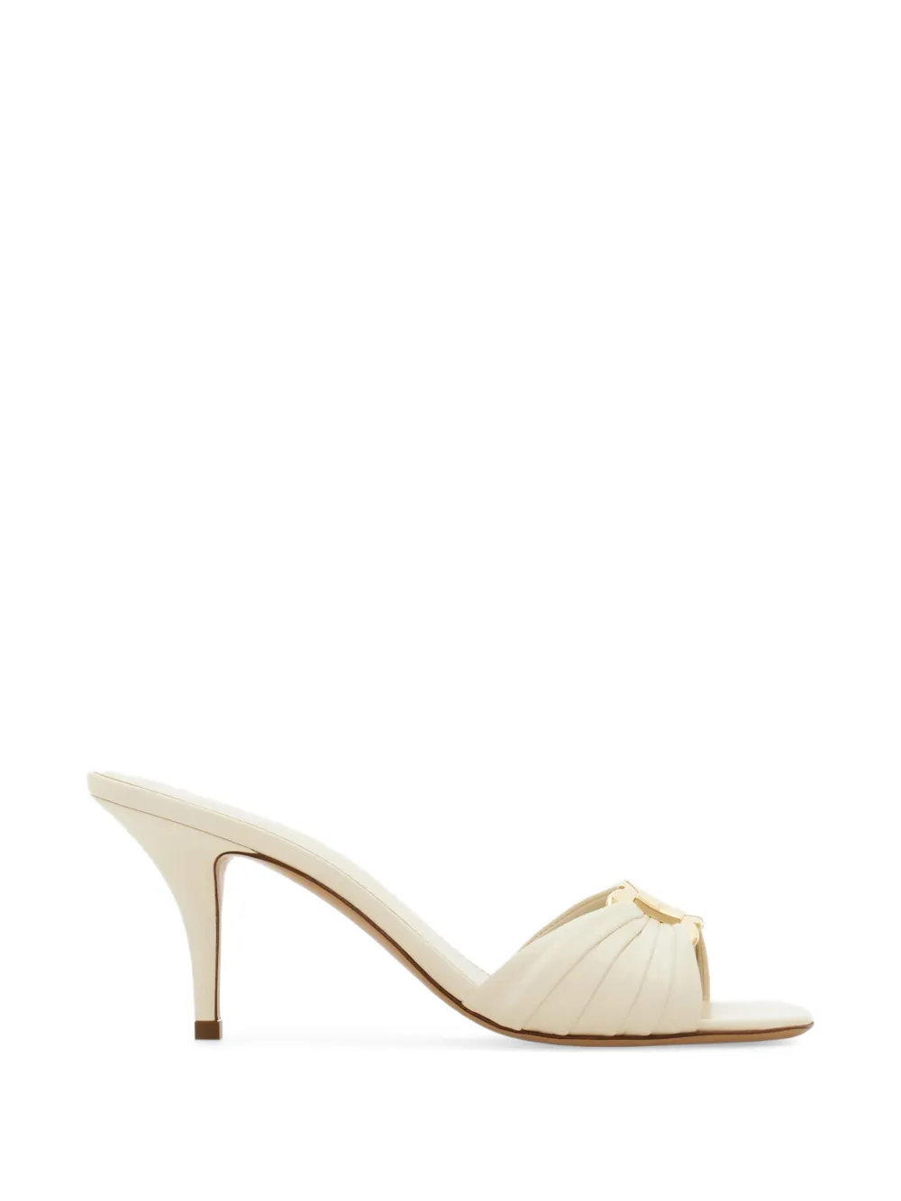 Ferragamo Gancini ornament mules - Neutrals