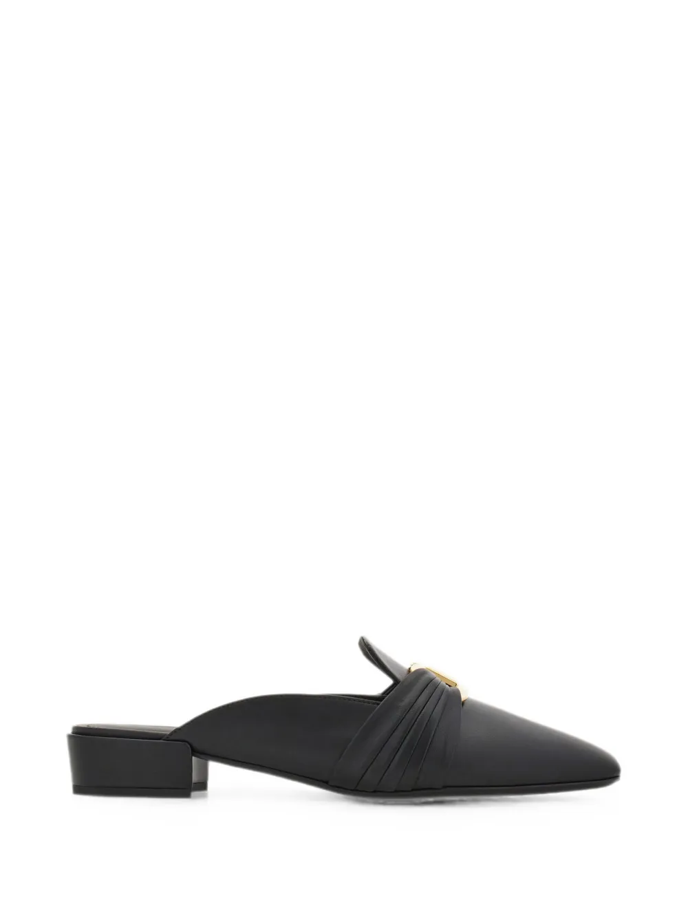 Ferragamo Gancini-ornament mules - Black