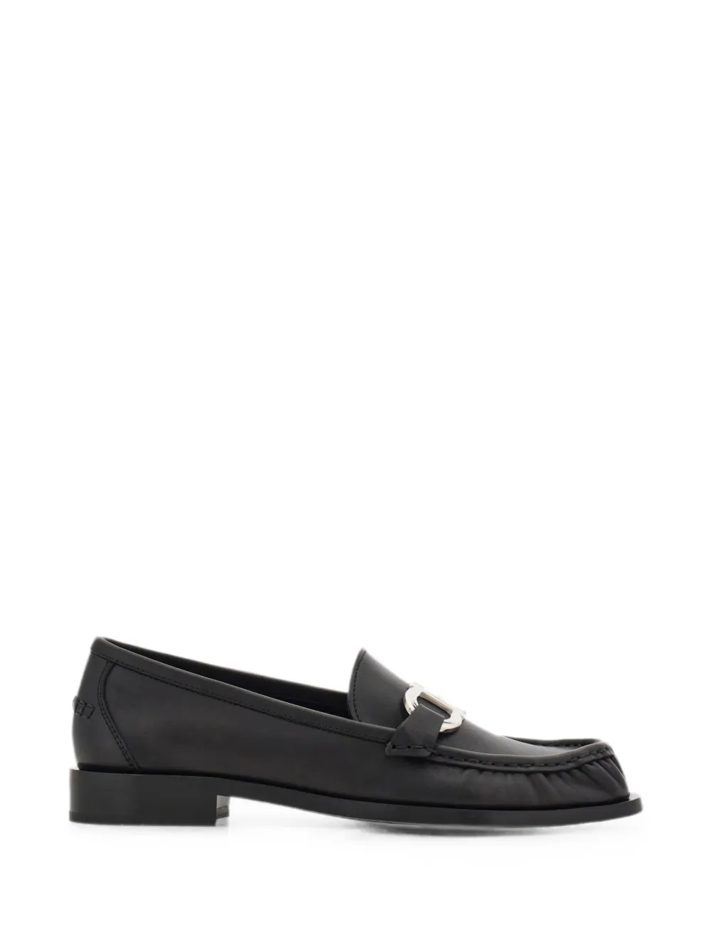 Ferragamo Gancini ornament moccasins - Nero