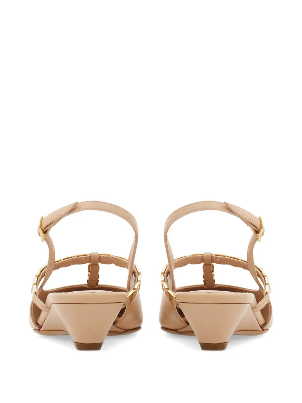 Ferragamo Vara chain slingback Roze