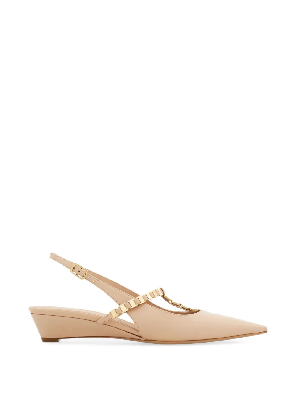 Ferragamo Vara chain slingback Roze