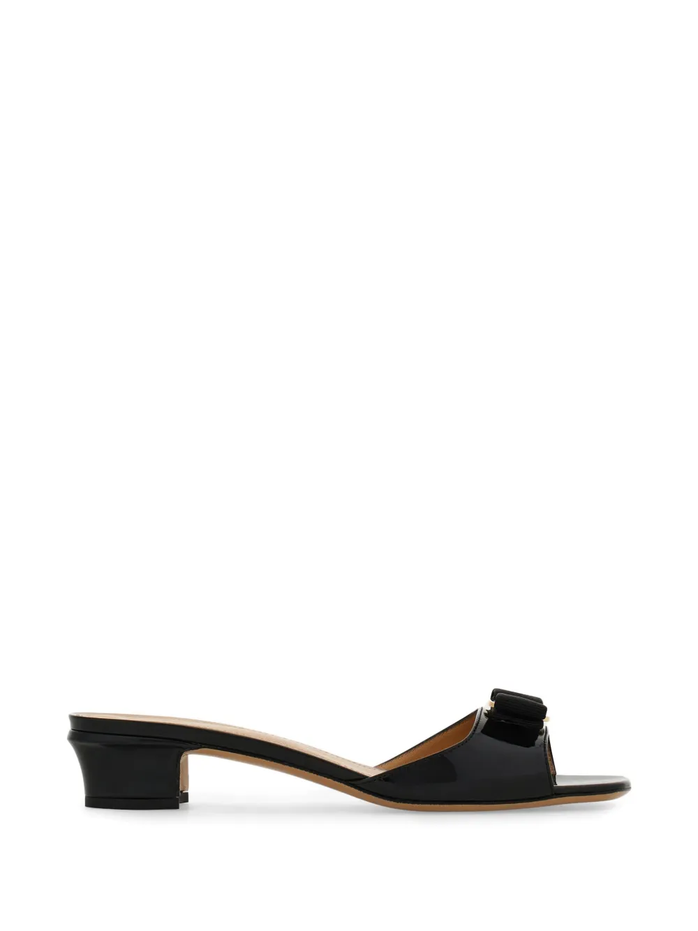 Ferragamo Vara bow slides - Schwarz