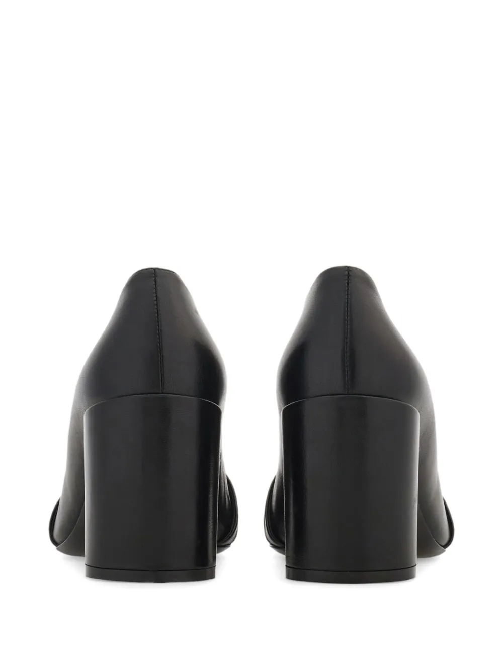 Ferragamo Gancini pumps met blokhak Zwart